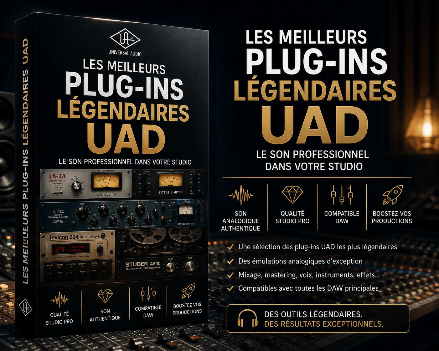 Les meilleurs Plug-ins légendaires UAD