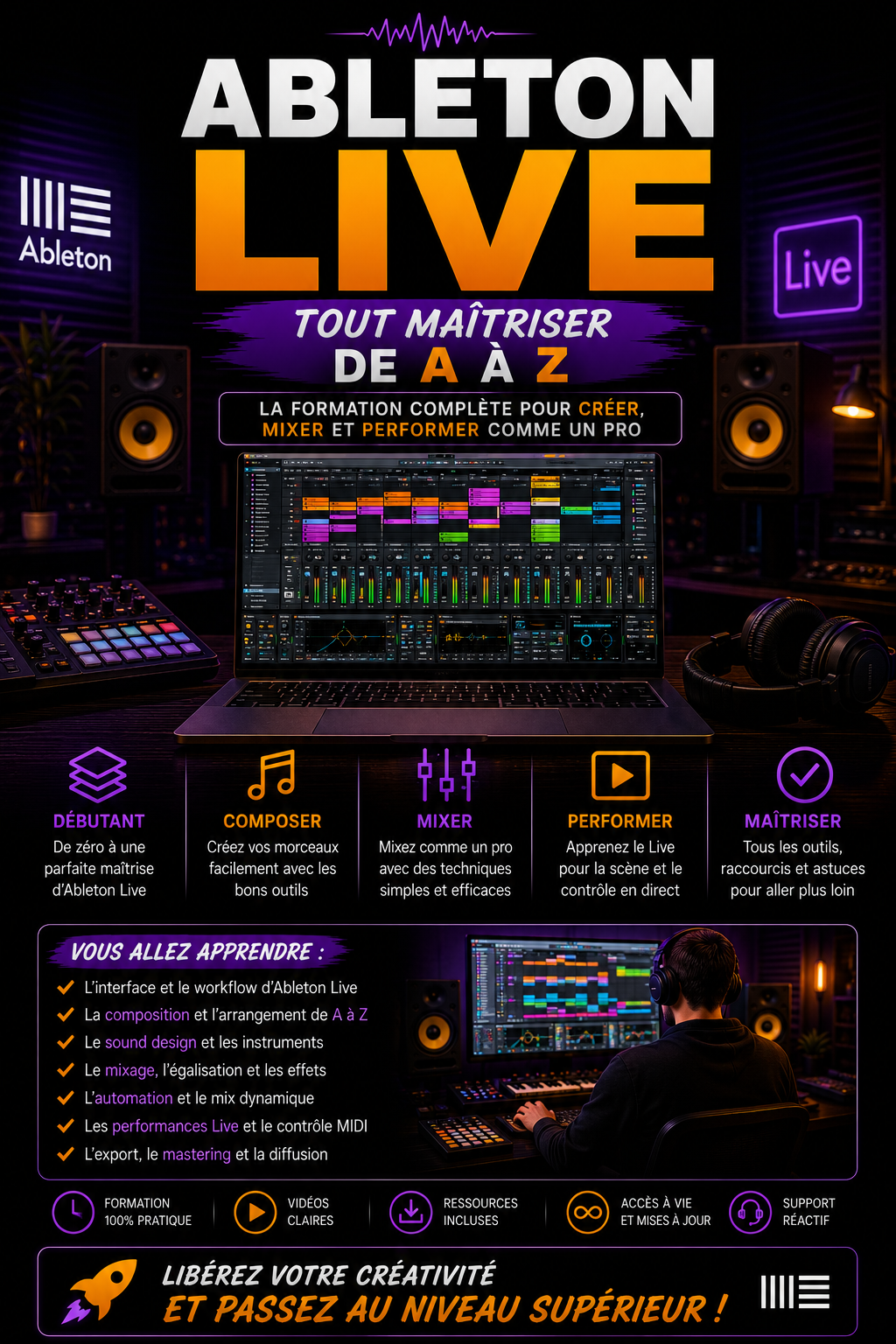 ABLETON LIVE tout maitriser de A à Z