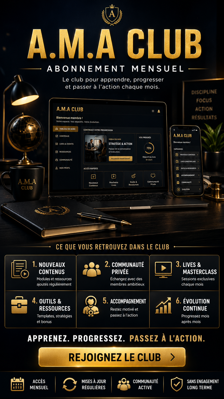 A.M.A Club - Abonnement mensuel