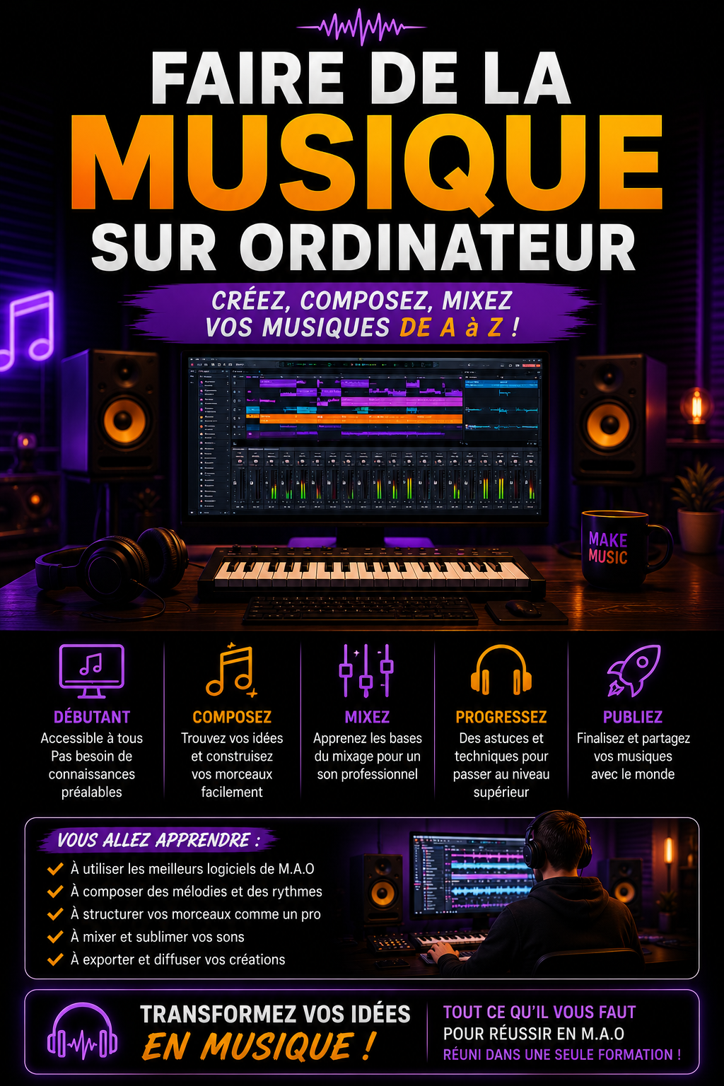 Faire de la musique sur ordinateur