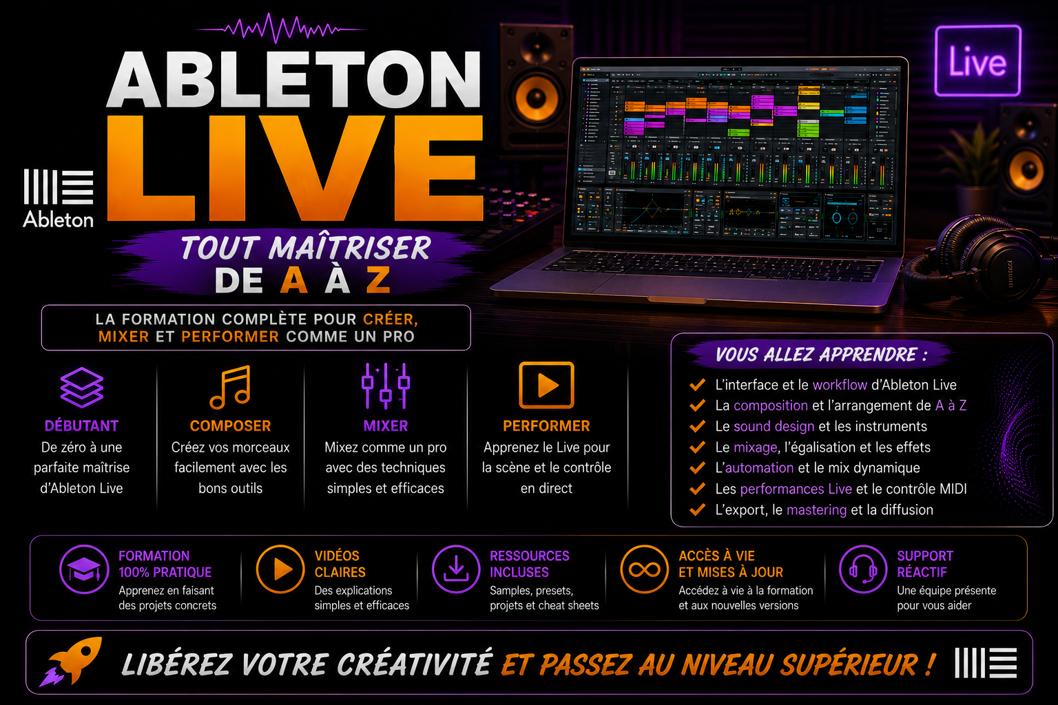 ABLETON LIVE tout maitriser de A à Z