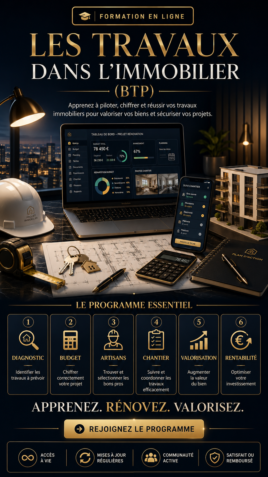 Les travaux dans l'immobilier (BTP)