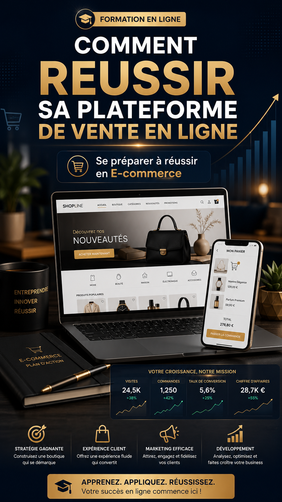 Comment réussir sa plateforme de vente en ligne - Se préparer à réussir en E-commerce